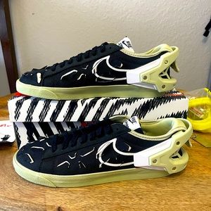 Deadstock Sz 10.5 Nike x ACRONYM Blazer Low Black/White/Olive
